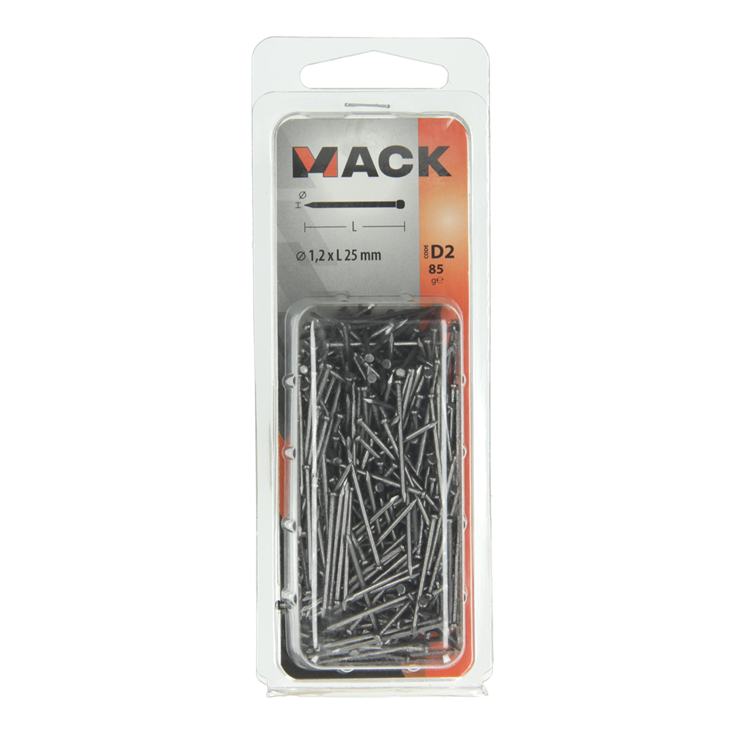 Load image into Gallery viewer, Mack 1017130 - fijne nagel ronde kop 85 gr 1,2 x 25 mm | 5 stuks
