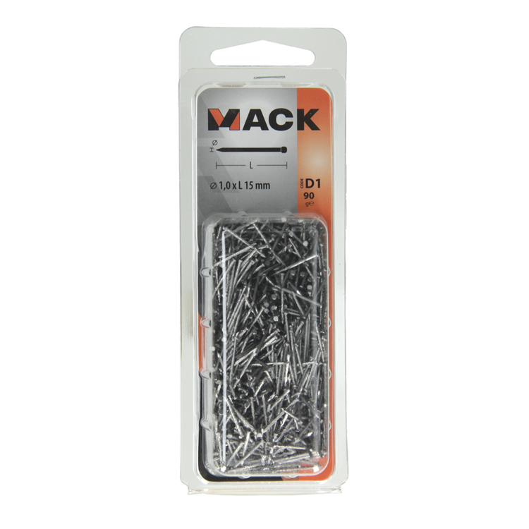 Load image into Gallery viewer, Mack 1017134 - nagel ronde kop 90 gr 1,0 x 15 mm | 5 stuks
