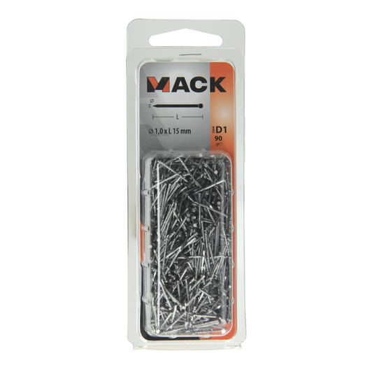 Mack 1017134 - nagel ronde kop 90 gr 1,0 x 15 mm | 5 stuks