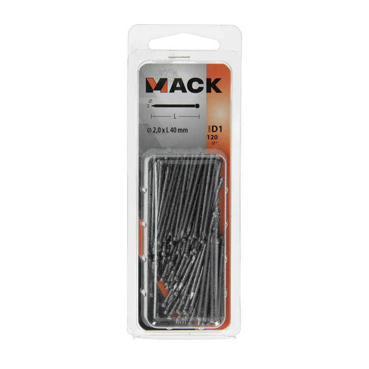 Load image into Gallery viewer, Mack 1017139 - nagel ronde kop 120 gr 2,0 x 40 mm | 5 stuks
