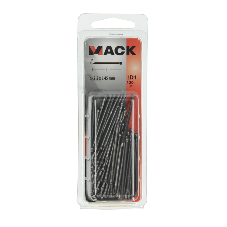Load image into Gallery viewer, Mack 1017140 - nagel ronde kop 120 gr 2,2 x 45 mm | 5 stuks
