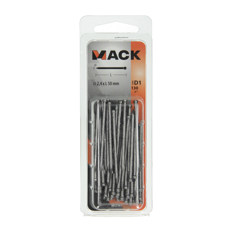 Load image into Gallery viewer, Mack 1017141 - nagel ronde kop 130 gr 2,4 x 50 mm | 5 stuks
