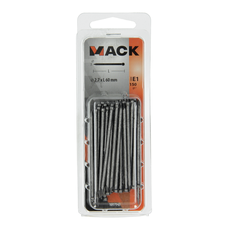 Load image into Gallery viewer, Mack 1017143 - nagel ronde kop 150 gr 2,7 x 60 mm | 5 stuks
