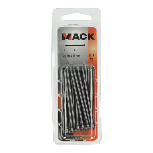 Mack 1017144 - nagel ronde kop 150 gr 3,0 x 65 mm | 5 stuks