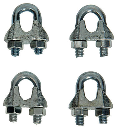 Mack 1008454 - 4 staaldraadklemmen 6mm verzinkt | 10 stuks