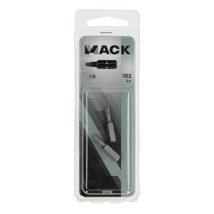 Load image into Gallery viewer, Mack 1017326 - torx schroefbit staal onbehandeld 2 st t 20 | 10 stuks
