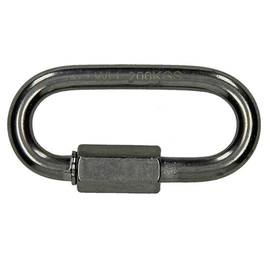 Mack 1008457 - 1 loze schakel + moer 6mm inox | 10 stuks