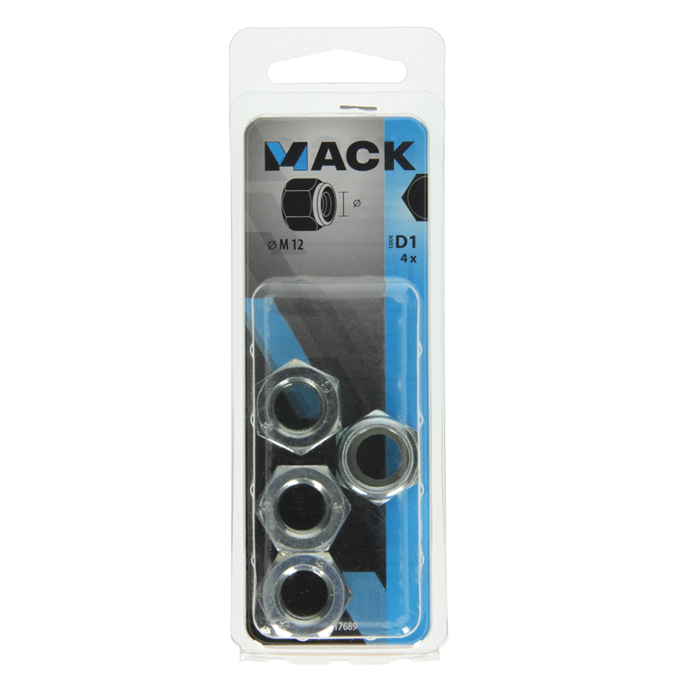 Load image into Gallery viewer, Mack 1017689 - zeskant borgmoer staal verzinkt 4 st m12 | 10 stuks
