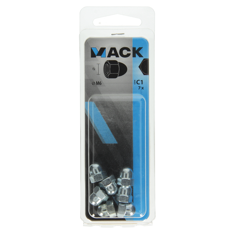 Load image into Gallery viewer, Mack 1017692 - zeskant dopmoer staal verzinkt7 st m6 | 10 stuks
