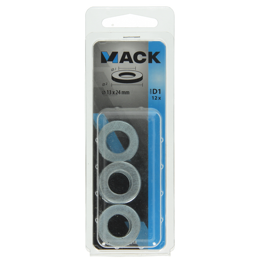 Mack 1017718 - sluitring staal verzinkt 12 st 13 x 24 mm | 10 stuks