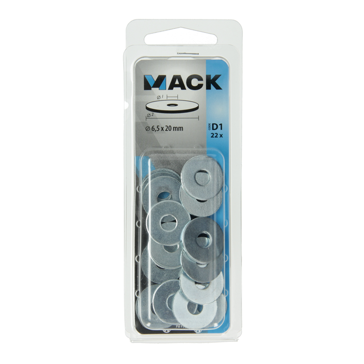 Load image into Gallery viewer, Mack 1017737 - carrosserie sluitring verzinkt22 st 6,5 x 20 mm | 10 stuks
