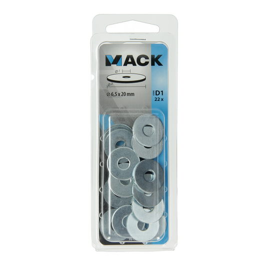 Mack 1017737 - carrosserie sluitring verzinkt22 st 6,5 x 20 mm | 10 stuks