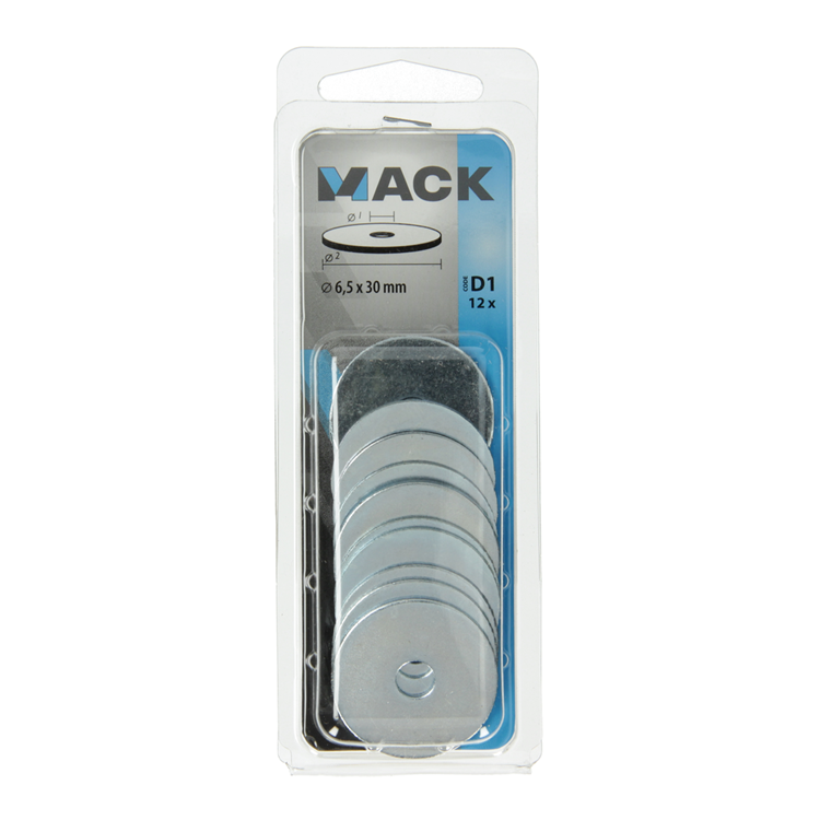 Load image into Gallery viewer, Mack 1017739 - carrosserie sluitring verzinkt12 st 6,5 x 30 mm | 10 stuks
