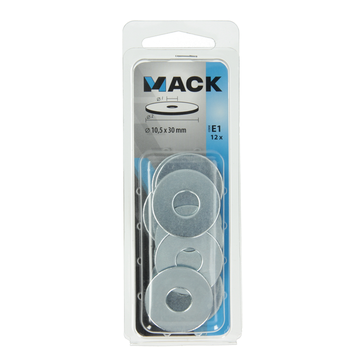 Afbeelding laden in galerijviewer, Mack 1017742 - carrosserie sluitring verzinkt12 st 10,5 x 30 mm | 10 stuks
