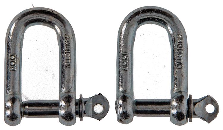 Load image into Gallery viewer, Mack 1008468 - 2 kelven recht 8mm verzinkt | 10 stuks
