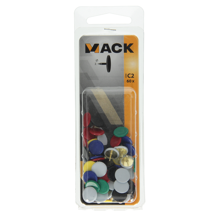 Afbeelding laden in galerijviewer, Mack 1017868 - duimspijker staal assortiment 60 st | 10 stuks
