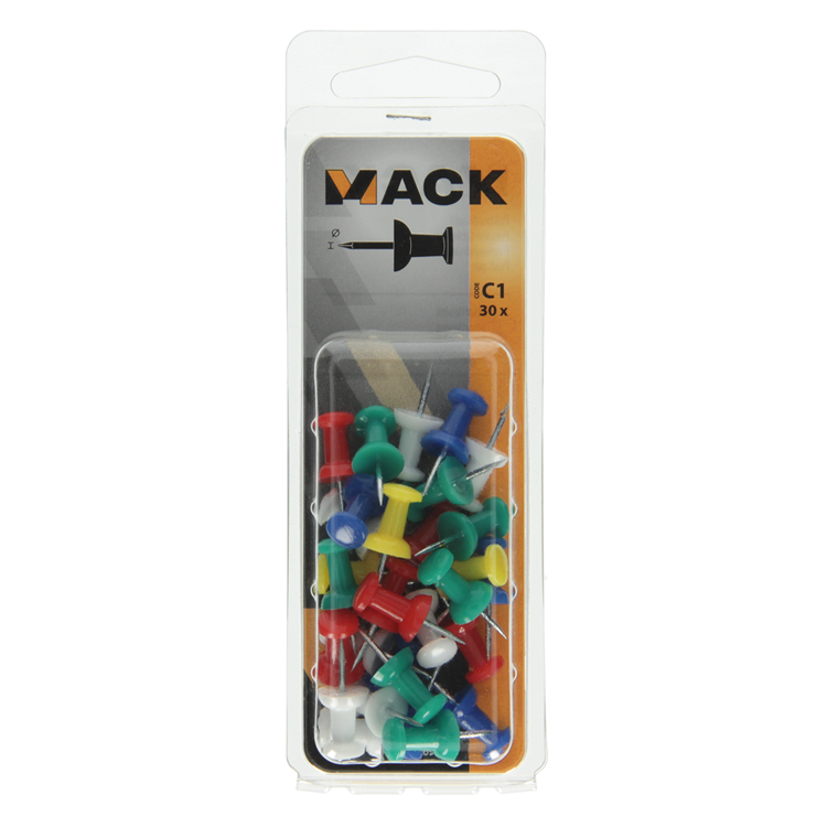 Load image into Gallery viewer, Mack 1017869 - prikbordnaald staal + kunststof 30 st | 5 stuks
