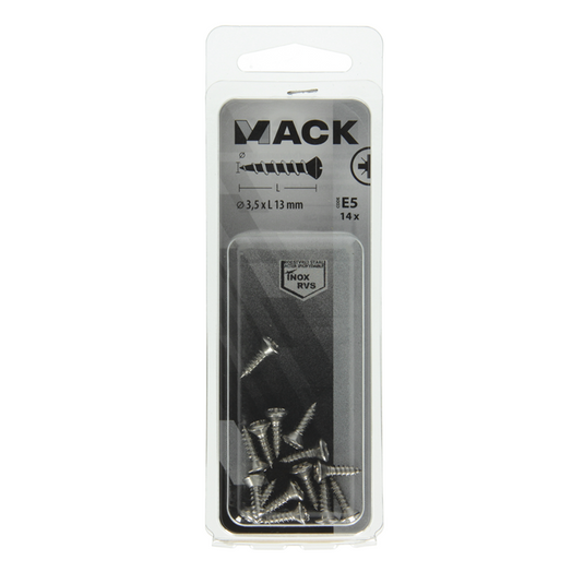 Mack 1019798 - zelftappende schroef bolvz.kopa2 14st 3,5 x 13 mm | 10 stuks