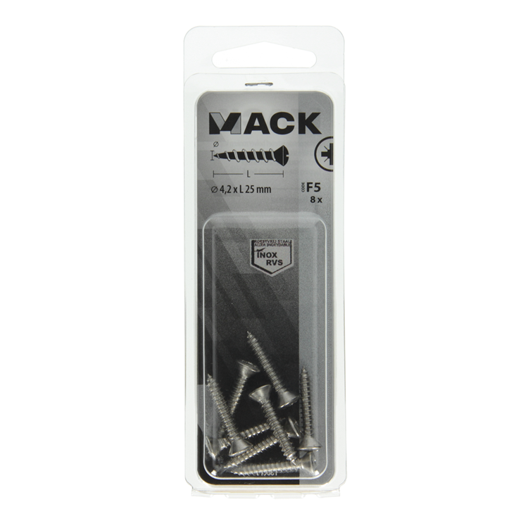 Load image into Gallery viewer, Mack 1019801 - zelftappende schroef bolvz.kopa2 8st 4,2 x 25 mm | 10 stuks
