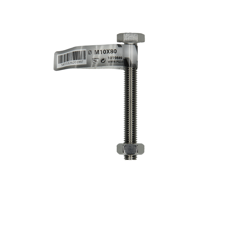 Load image into Gallery viewer, Mack 1019849 - tapbout + moer roestvrijstaal 1 st m10x80 | 10 stuks
