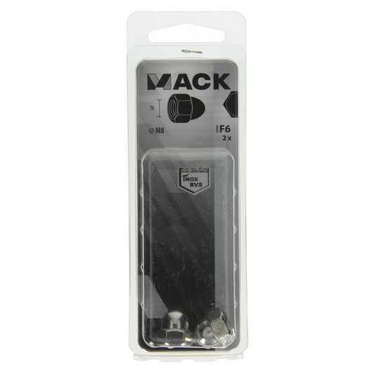 Mack 1019863 - zeskant dopmoer inox a2 2st m8 | 10 stuks
