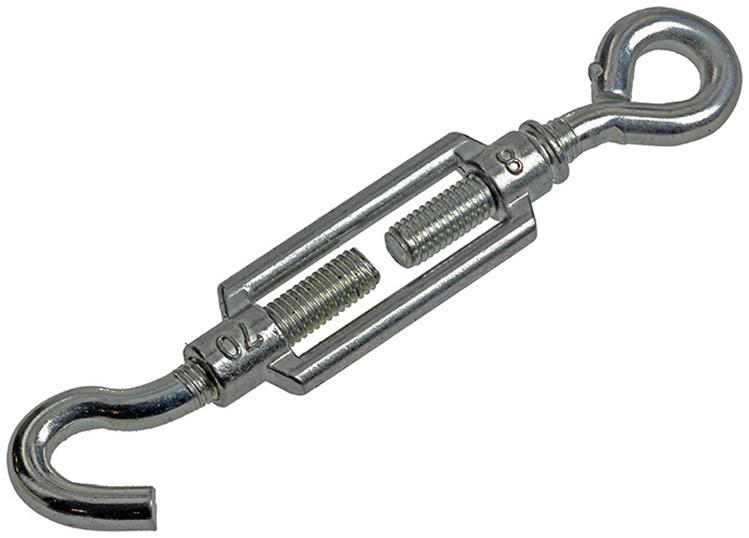 Load image into Gallery viewer, Mack 1008475 - 2 spanners oog + haak m8 x 70mm verzinkt | 10 stuks

