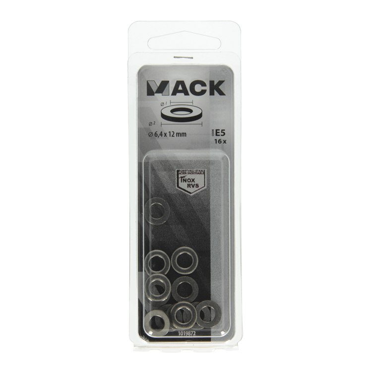 Load image into Gallery viewer, Mack 1019872 - sluitring inox a2 16 st m6 | 10 stuks
