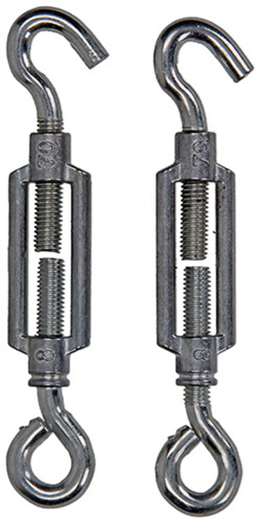 Mack 1008475 - 2 spanners oog + haak m8 x 70mm verzinkt | 10 stuks