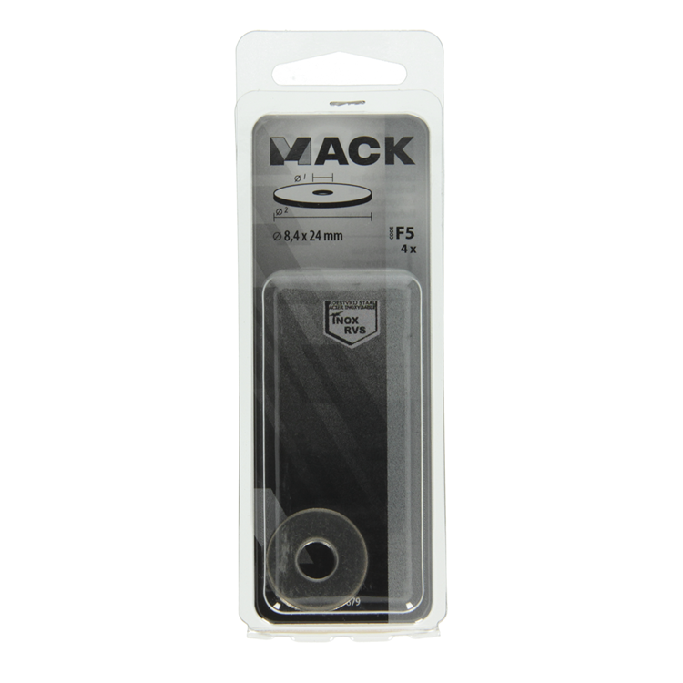 Load image into Gallery viewer, Mack 1019879 - carrosserie sluitring inox a2 4 st 8,4x24 | 10 stuks
