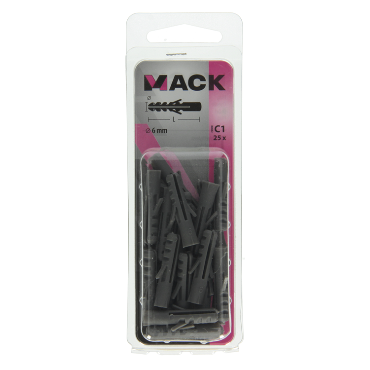 Load image into Gallery viewer, Mack 1017880 - plug polyethyleen 25 st 6 mm | 5 stuks
