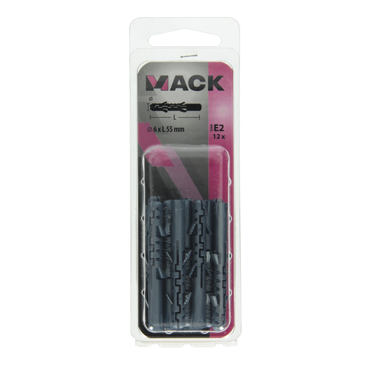 Load image into Gallery viewer, Mack 1019924 - plug lange expansie polyethyl 12 st 6 x 55 mm | 5 stuks
