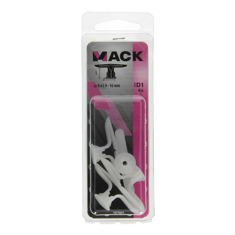 Load image into Gallery viewer, Mack 1017894 - hollewandplug nylon 4 st tb | 10 stuks
