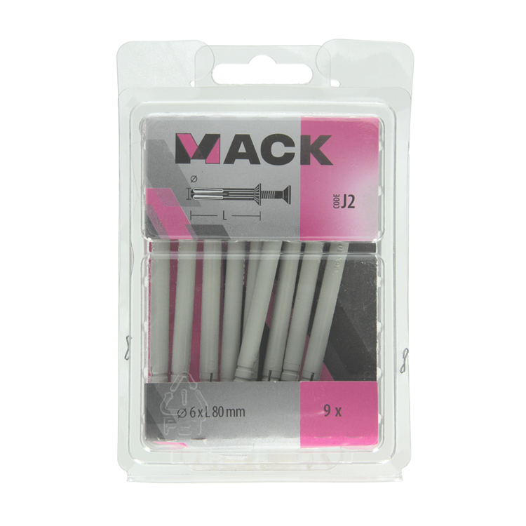 Load image into Gallery viewer, Mack 1017909 - nylon nagelplug polyamide 9 st 6 x 80 mm | 5 stuks
