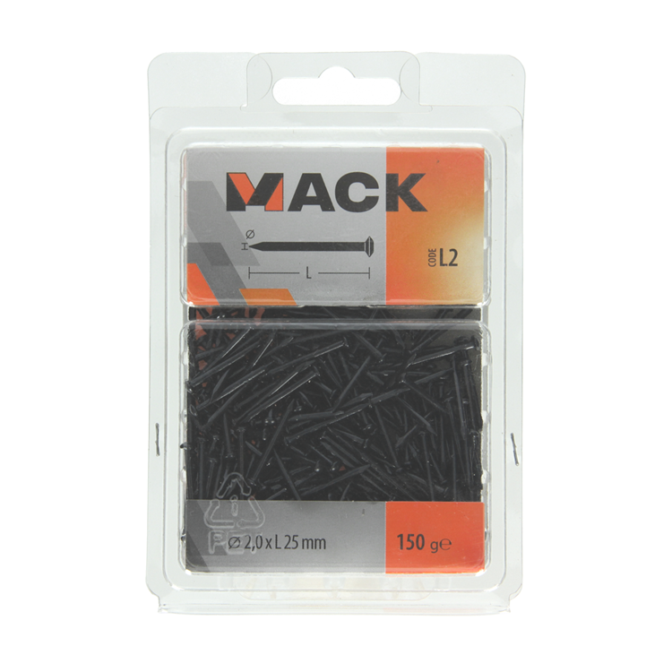 Load image into Gallery viewer, Mack 1017931 - staalnagel bvk staal geblauwd 150 gr 2,0 x 25 mm | 5 stuks
