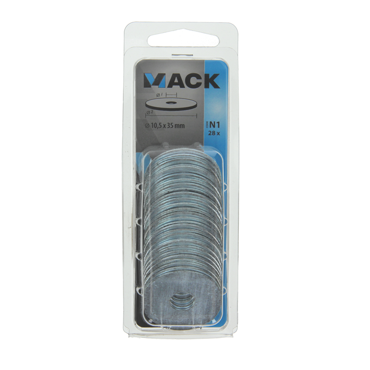 Load image into Gallery viewer, Mack 1018130 - carrosserie sluitring verzinkt28 st 10,5 x 35 mm | 5 stuks
