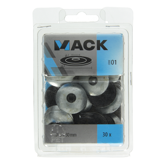 Mack 1019978 - dichtingsring bitumen verzinkt30 st 8 x 30 mm | 5 stuks