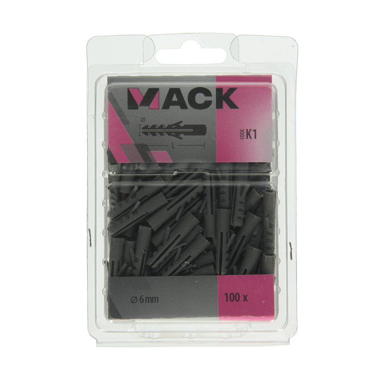 Load image into Gallery viewer, Mack 1018154 - plug polyethyleen 100 st 6mm | 5 stuks
