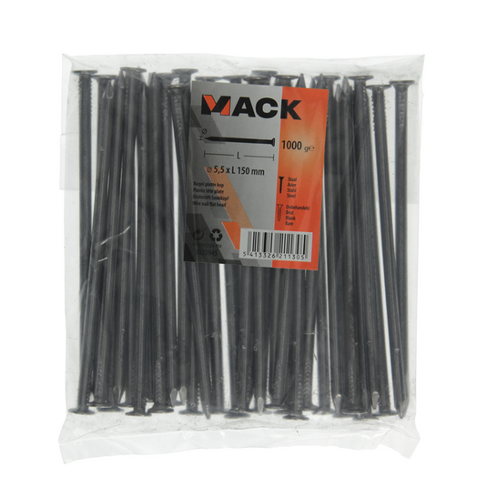 Mack 1020045 - nagel platte kop 1000 gr 5,5 x 150 mm | 10 stuks