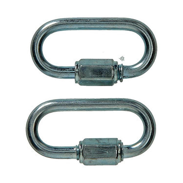 Mack 1008488 - 2 loze schakels + moer 4mm verzinkt | 10 stuks