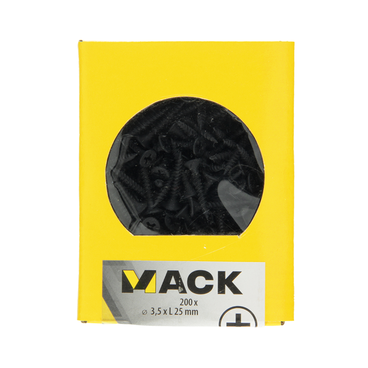 Load image into Gallery viewer, Mack 1020162 - gipsplaatschroef zwart gefosfat. 200 st 3,5 x 25 mm | 5 stuks
