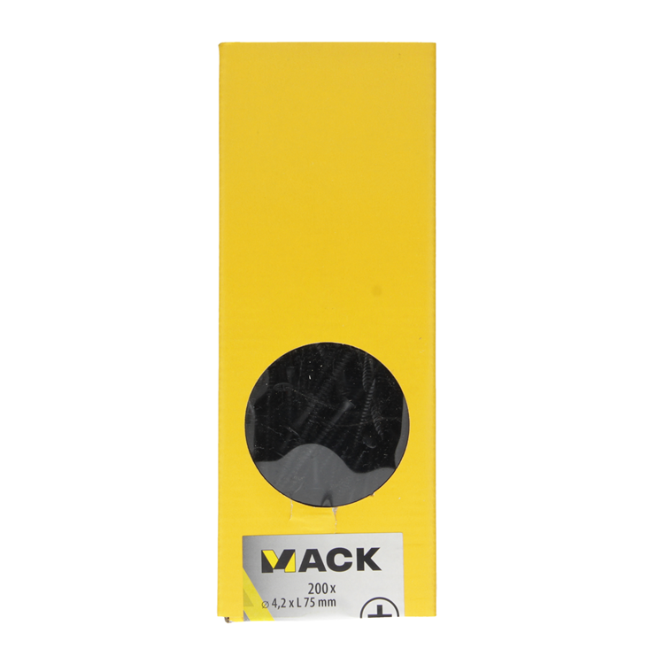 Load image into Gallery viewer, Mack 1020167 - gipsplaatschroef zwart gefosfat. 200 st 4,2 x 75 mm | 1 stuks
