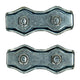 Mack 1008497 - 2 staaldraadklemmen 5mm duplex verzinkt | 10 stuks
