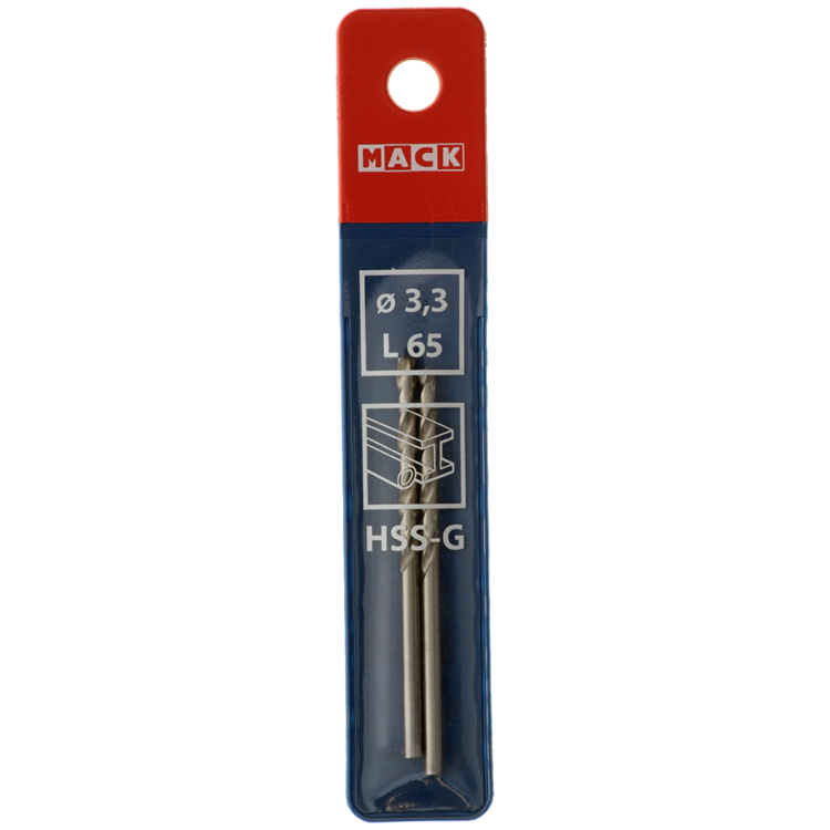 Load image into Gallery viewer, Mack 1018401 - metaalboor hss g din 338 ø 3,3 x 65 mm 2st | 5 stuks
