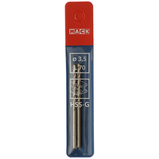 Mack 1018402 - metaalboor hss g din 338 ø 3,5 x 70 mm 2st | 5 stuks