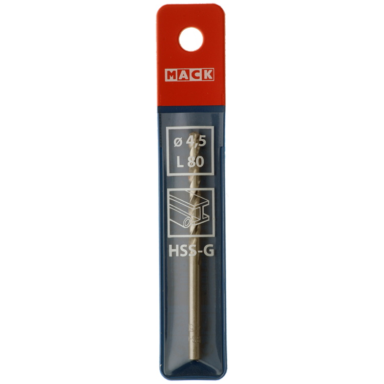 Load image into Gallery viewer, Mack 1018405 - metaalboor hss g din 338 ø 4,5 x 80 mm | 5 stuks
