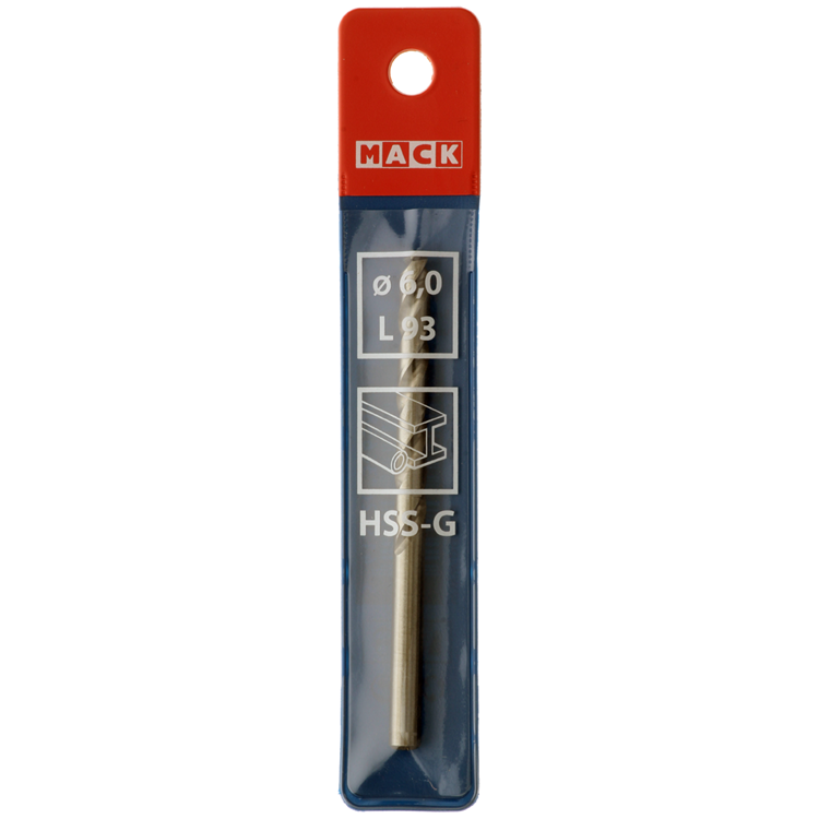 Afbeelding laden in galerijviewer, Mack 1018408 - metaalboor hss g din 338 ø 6,0 x 93 mm | 5 stuks
