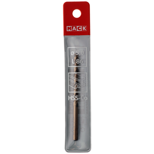 Mack 1018426 - metaalboor hss co5% din 338 ø 5,0 x 86 mm | 5 stuks