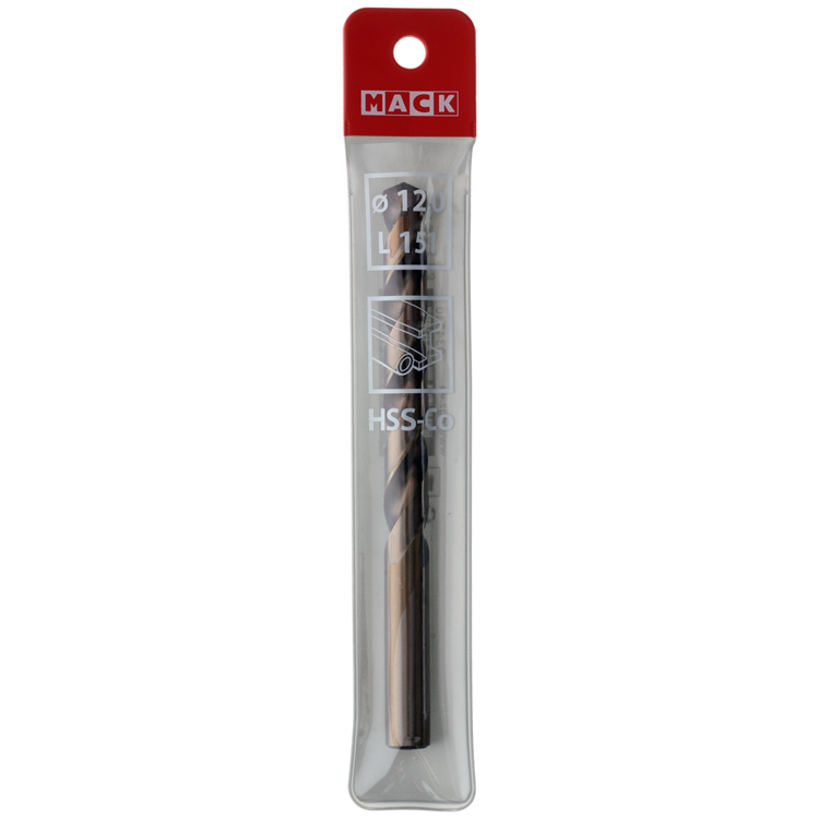 Load image into Gallery viewer, Mack 1018435 - metaalboor hss co5% din 338 ø 12,0 x 151 mm | 5 stuks
