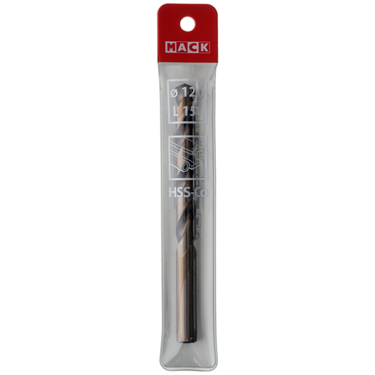 Mack 1018435 - metaalboor hss co5% din 338 ø 12,0 x 151 mm | 5 stuks