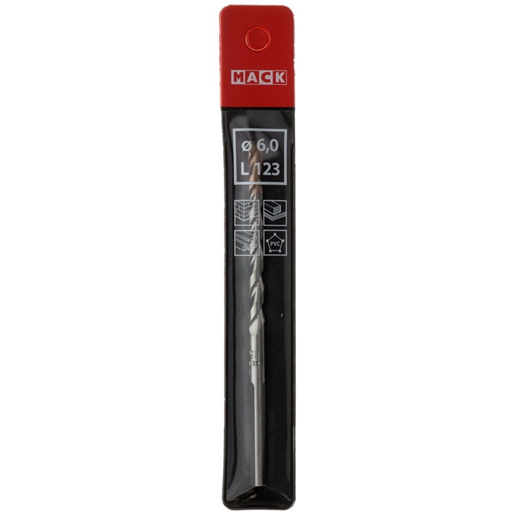 Load image into Gallery viewer, Mack 1018499 - universele multi boor ø 6,0 x 123 mm | 5 stuks
